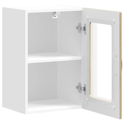 Küchen-Hängeschrank mit Glastür Kalmar Sonoma-Eiche Holzwerkstoff