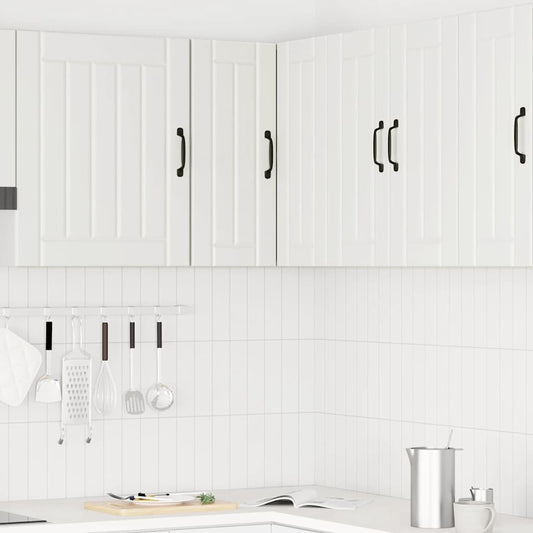 Küchen-Eckhängeschrank Kalmar Weiß Holzwerkstoff