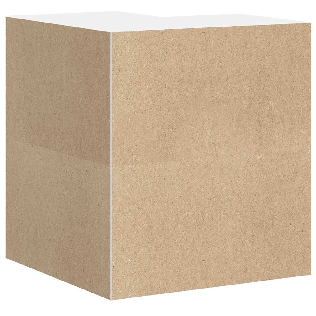 Küchen-Eckhängeschrank Kalmar Hochglanz-Weiß Holzwerkstoff