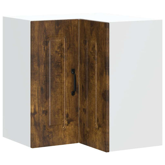 Küchen-Eckhängeschrank Kalmar Räuchereiche Holzwerkstoff