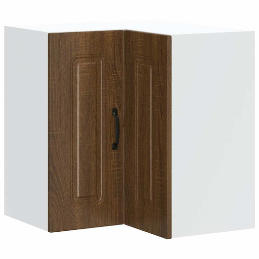 Küchen-Eckhängeschrank Kalmar Braun Eichen-Optik Holzwerkstoff
