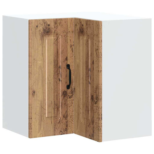 Küchen-Eckhängeschrank Kalmar Altholz-Optik Holzwerkstoff