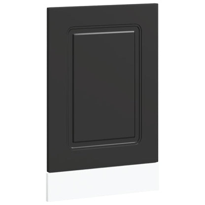 Opvaskemaskine panel Kalmar Sort 45x1,5x67 cm træmateriale