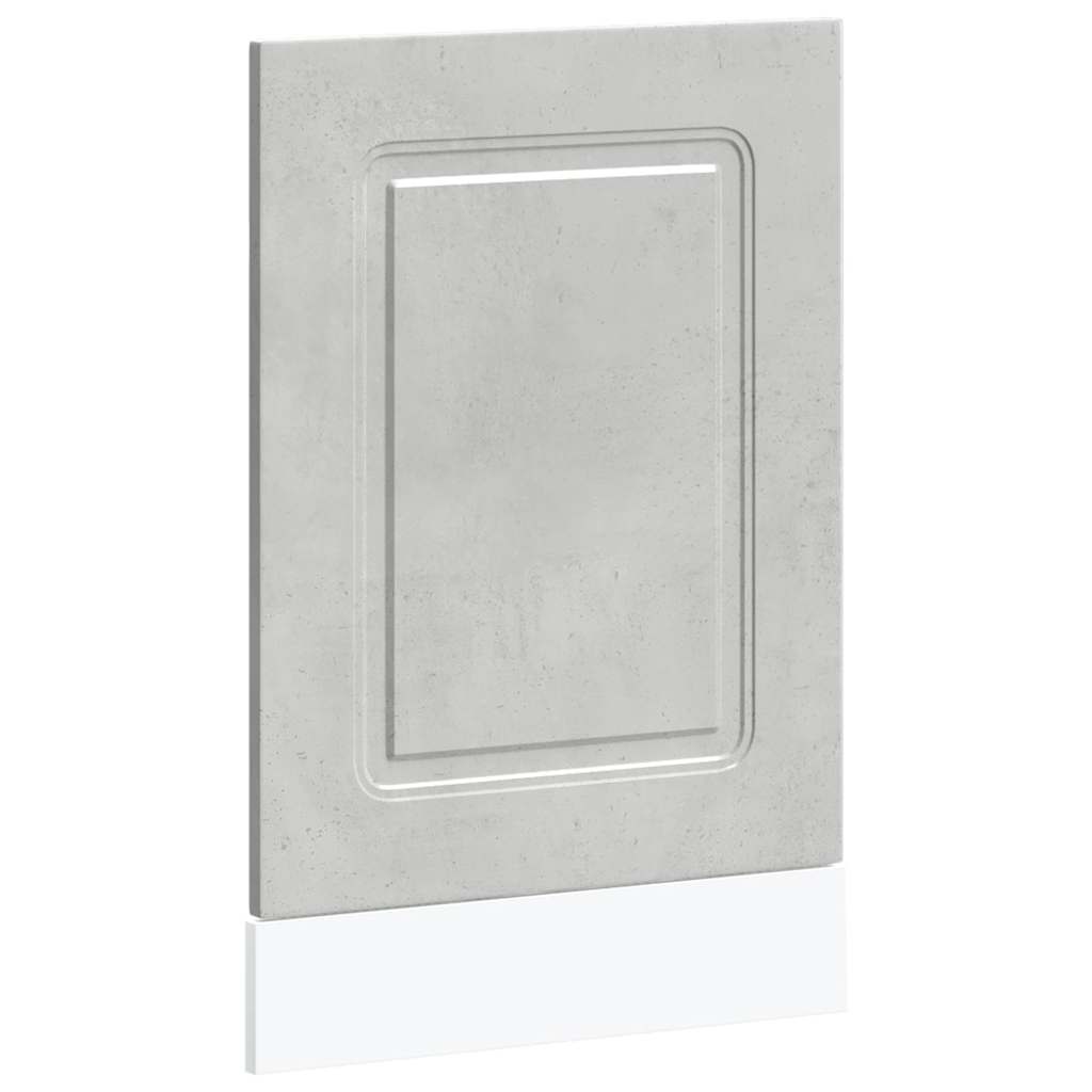 Opvaskemaskine panel Kalmar betongrå 45x1,5x67cm træmateriale