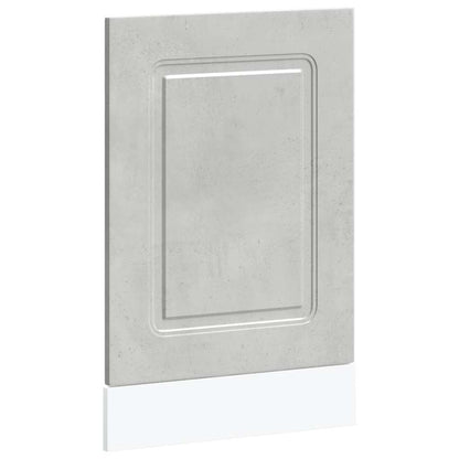 Opvaskemaskine panel Kalmar betongrå 45x1,5x67cm træmateriale