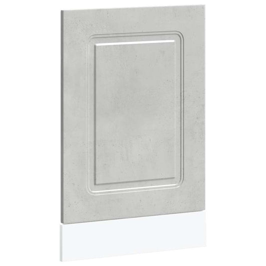 Opvaskemaskine panel Kalmar betongrå 45x1,5x67cm træmateriale