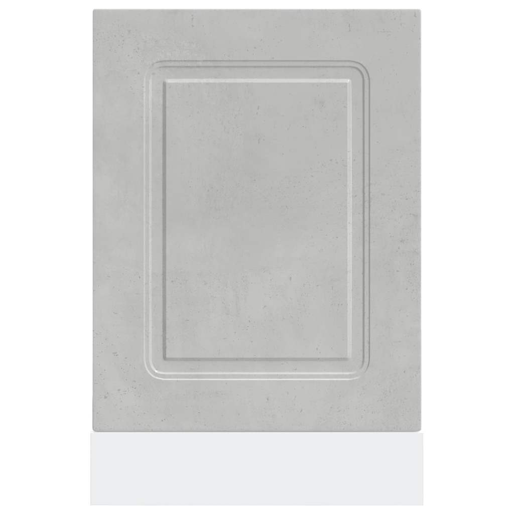 Opvaskemaskine panel Kalmar betongrå 45x1,5x67cm træmateriale