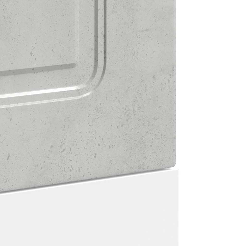 Opvaskemaskine panel Kalmar betongrå 45x1,5x67cm træmateriale