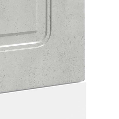 Opvaskemaskine panel Kalmar betongrå 45x1,5x67cm træmateriale