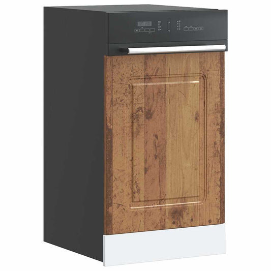 Opvaskemaskine panel Kalmar gammelt træ look 45x1,5x67 cm