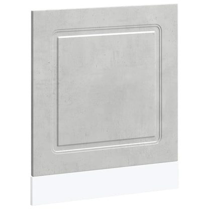 Opvaskemaskine panel Kalmar betongrå 60x1,5x67cm træmateriale