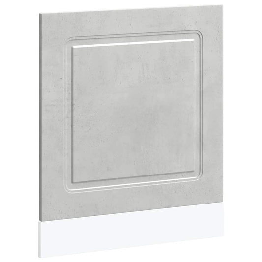 Opvaskemaskine panel Kalmar betongrå 60x1,5x67cm træmateriale