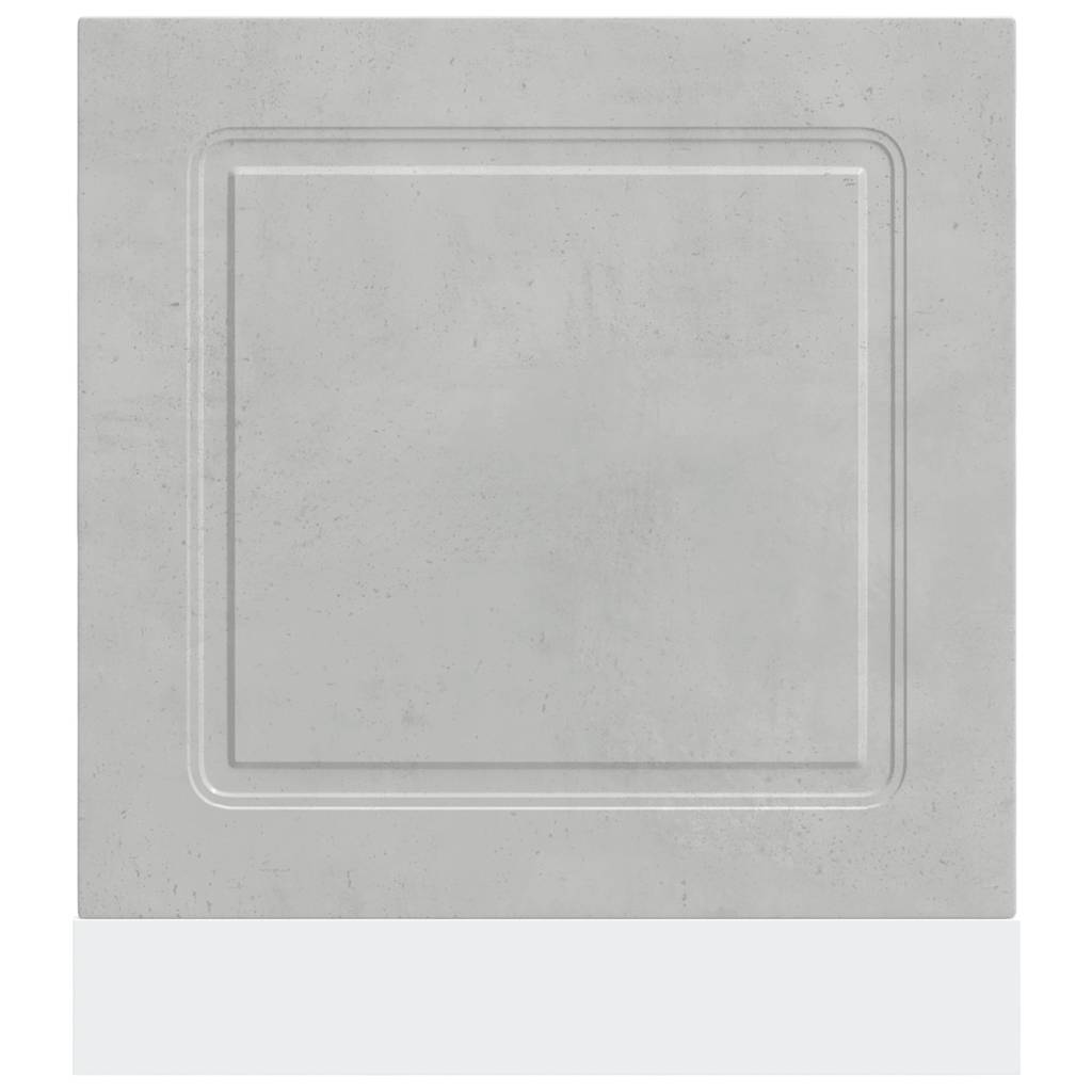 Opvaskemaskine panel Kalmar betongrå 60x1,5x67cm træmateriale