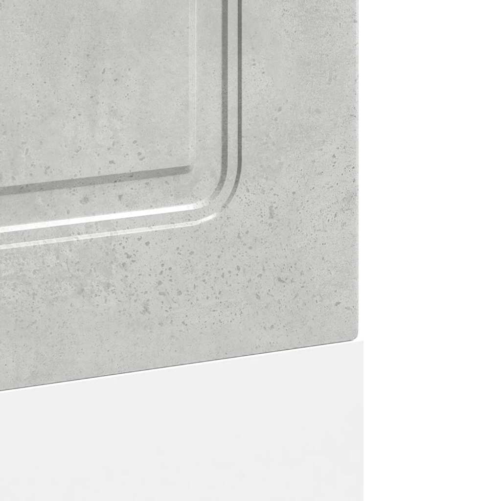 Opvaskemaskine panel Kalmar betongrå 60x1,5x67cm træmateriale