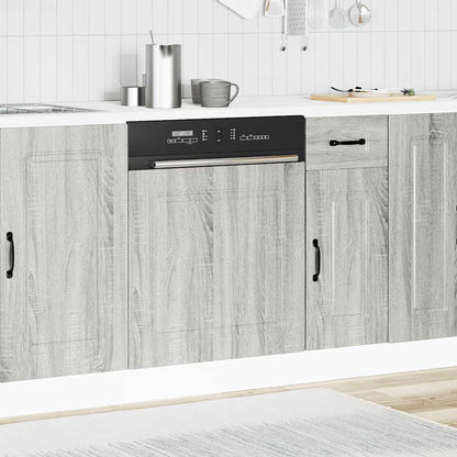 Geschirrspülerblende Kalmar Grau Sonoma 60x1,5x67 cm