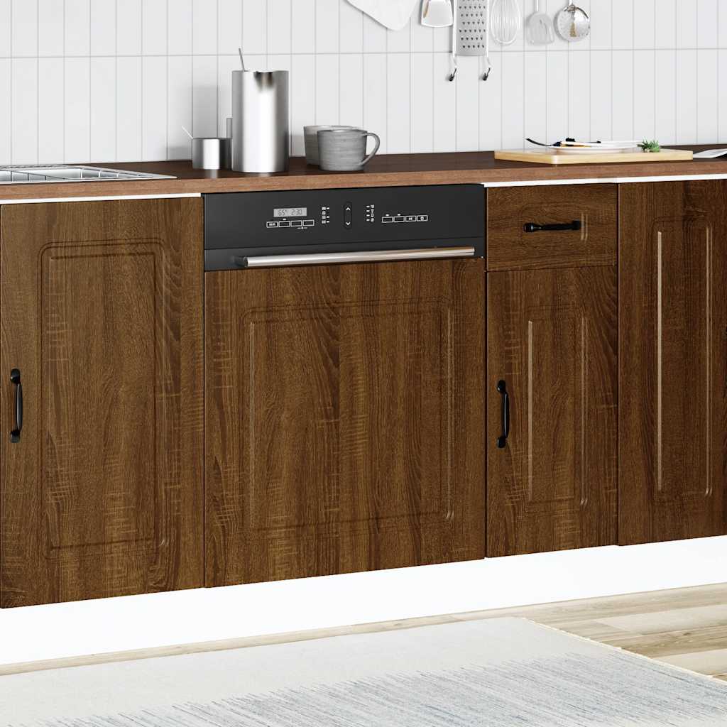 Opvaskemaskine panel Kalmar Brun Eg look 60x1,5x67 cm