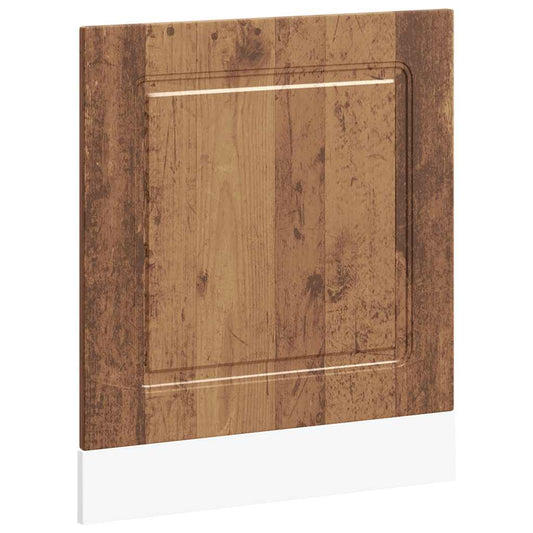 Opvaskemaskine panel Kalmar gammelt træ look 60x1,5x67 cm