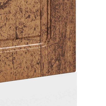 Opvaskemaskine panel Kalmar gammelt træ look 60x1,5x67 cm