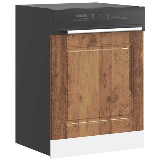 Opvaskemaskine panel Kalmar gammelt træ look 60x1,5x67 cm