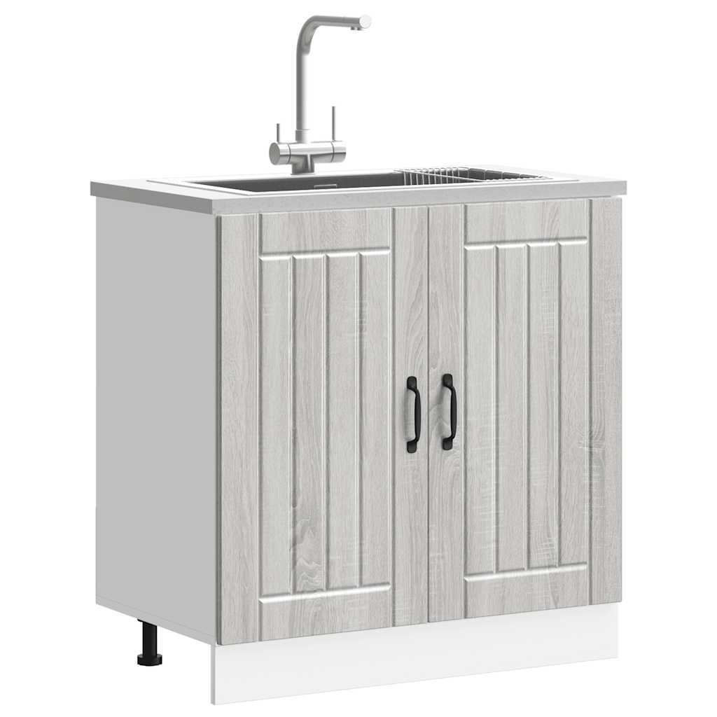 Vask underskab Lucca Grey Sonoma træmateriale