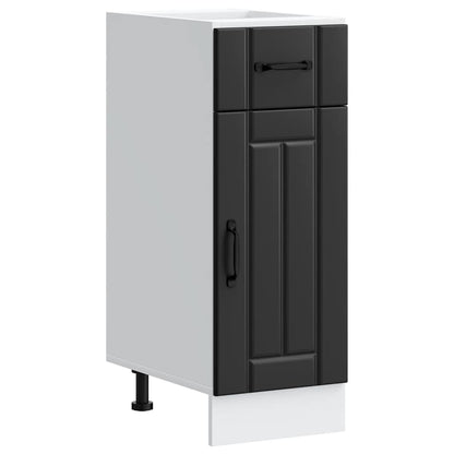 Küchen-Unterschrank Lucca Schwarz Holzwerkstoff