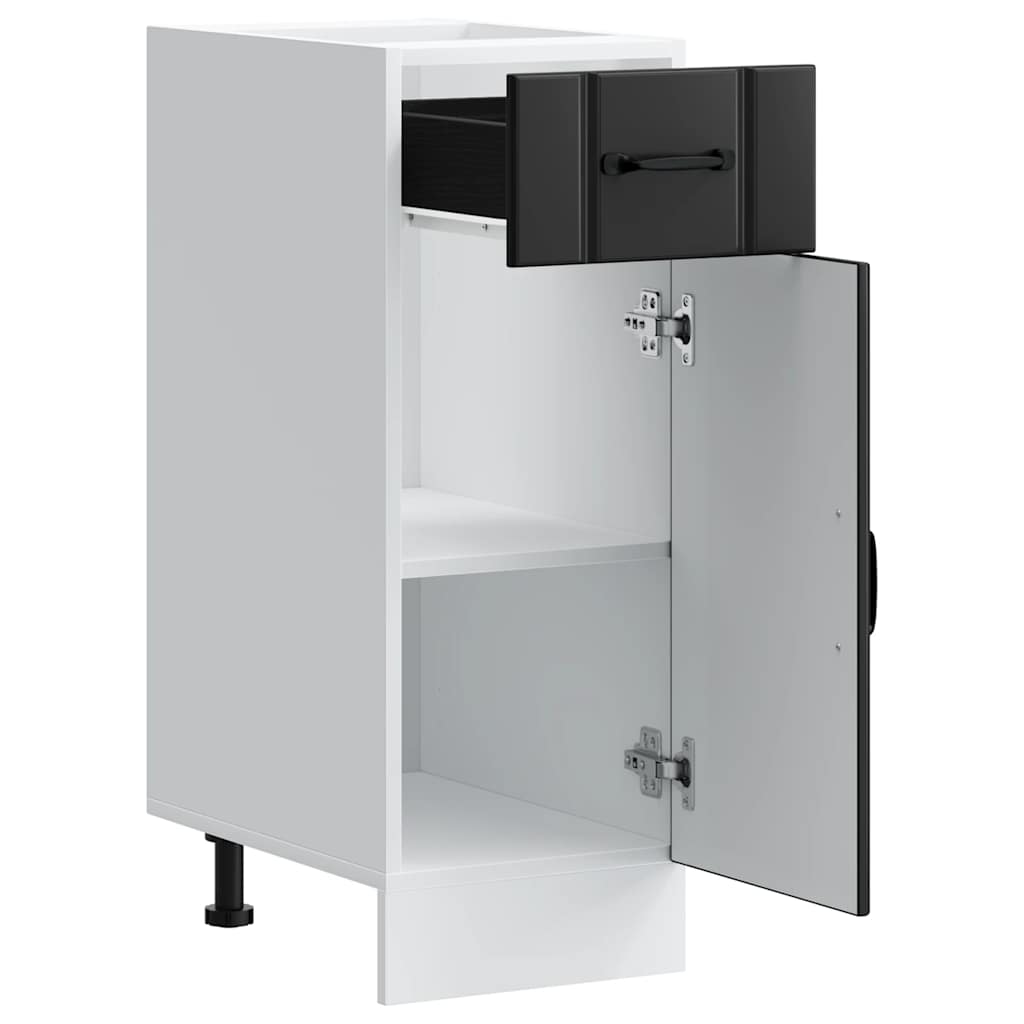 Küchen-Unterschrank Lucca Schwarz Holzwerkstoff