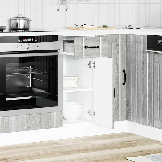 Køkkenunderskab Lucca Grey Sonoma træmateriale
