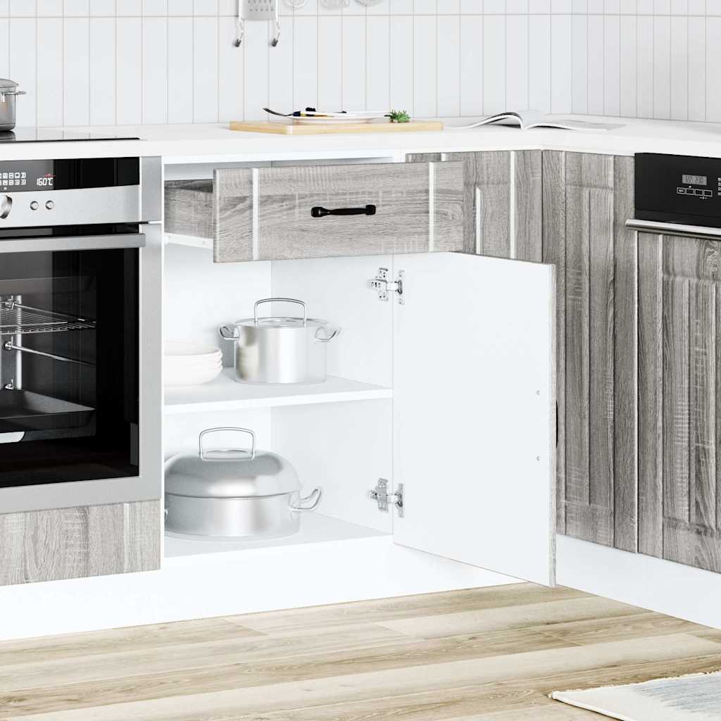 Køkkenunderskab Lucca Grey Sonoma træmateriale