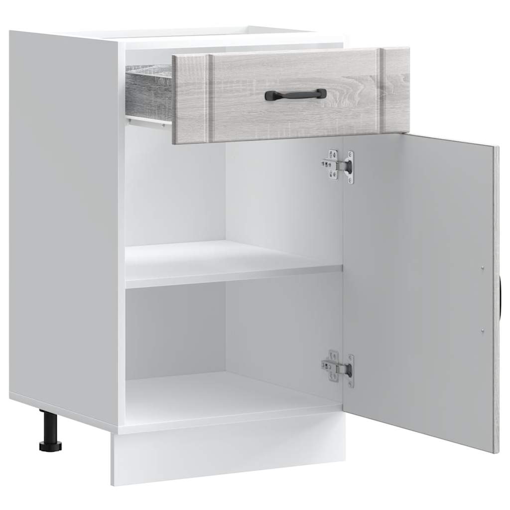 Køkkenunderskab Lucca Grey Sonoma træmateriale
