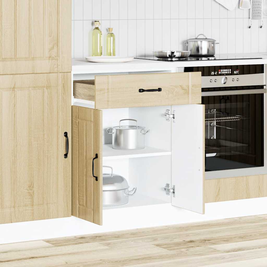 Køkkenunderskab Lucca Sonoma egetræ materiale