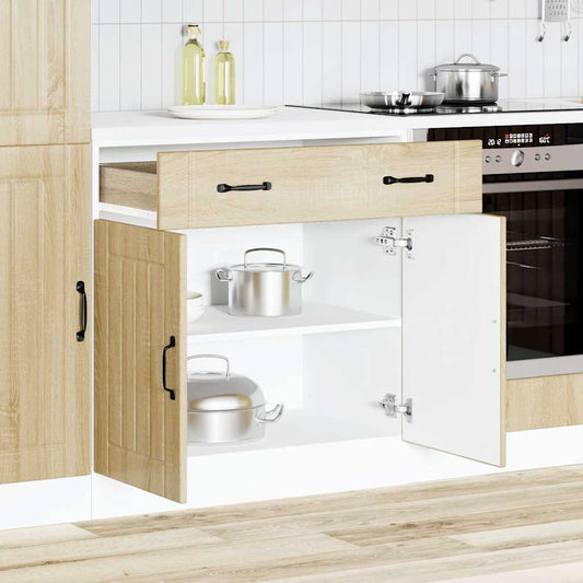 Køkkenunderskab Lucca Sonoma egetræ materiale