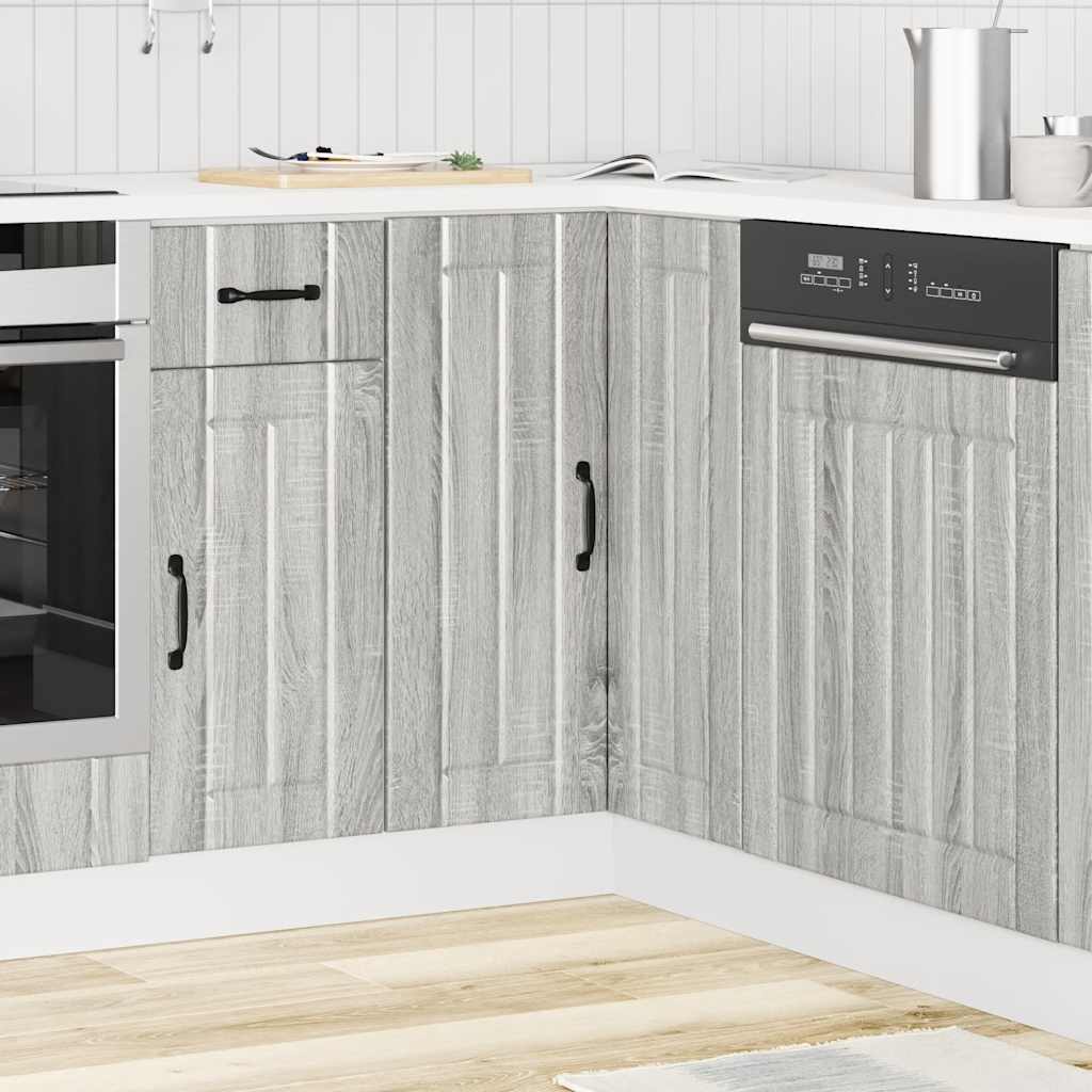 Køkken Hjørne Underskab Lucca Grå Sonoma Træmateriale