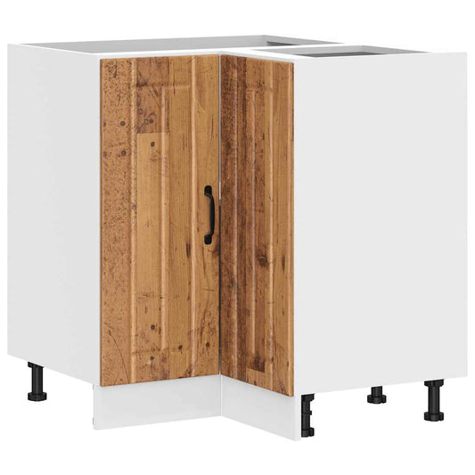 Køkken hjørne underskab Lucca gammelt træ look træ materiale