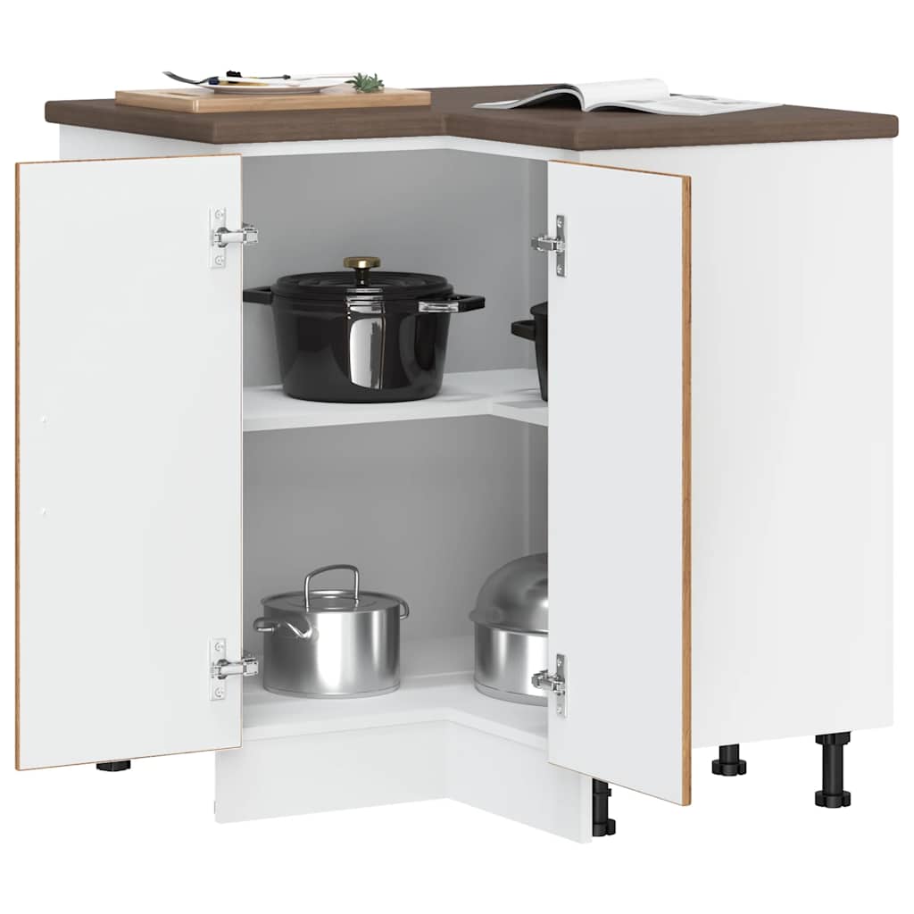 Køkken hjørne underskab Lucca gammelt træ look træ materiale