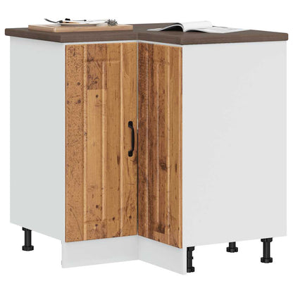 Køkken hjørne underskab Lucca gammelt træ look træ materiale