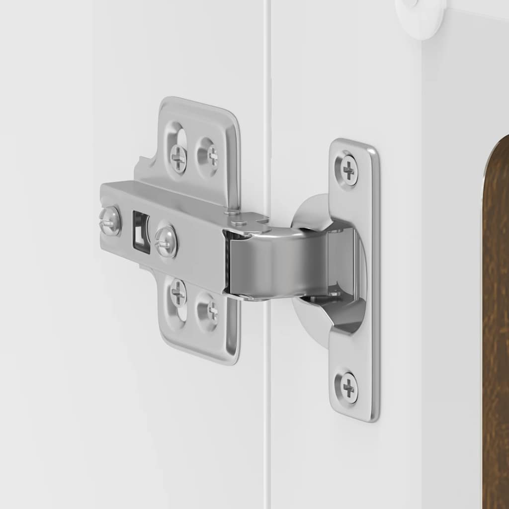 Køkken overskab med glaslåge Lucca Brown Oak look