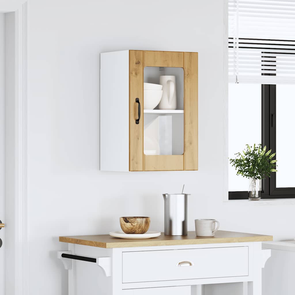 Køkken overskab med glaslåge Lucca Artisan eg