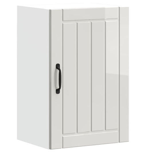 Küchen-Hängeschrank Lucca Hochglanz-Weiß Holzwerkstoff