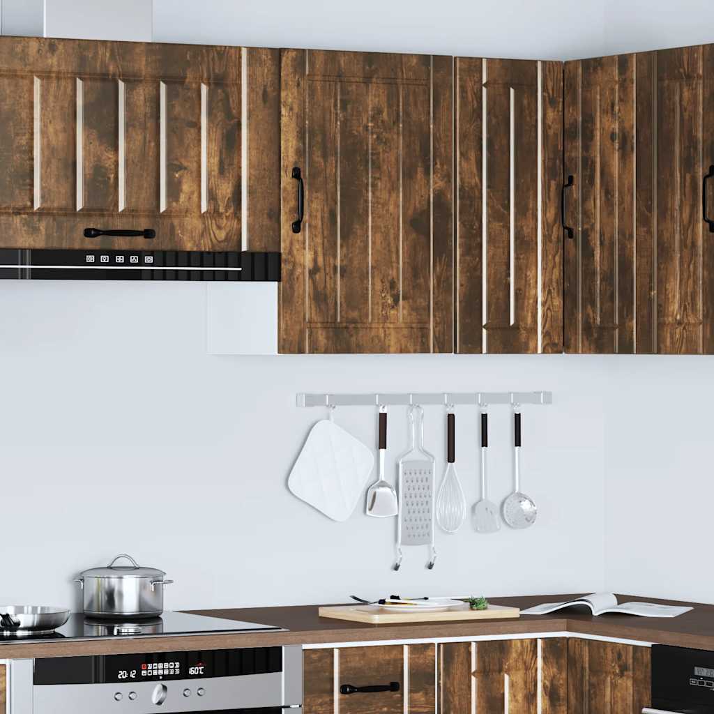 Küchen-Hängeschrank Lucca Räuchereiche Holzwerkstoff