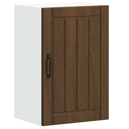 Küchen-Hängeschrank Lucca Braun Eichen-Optik Holzwerkstoff