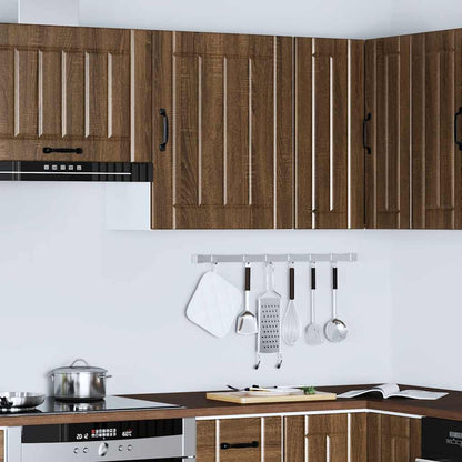 Küchen-Hängeschrank Lucca Braun Eichen-Optik Holzwerkstoff