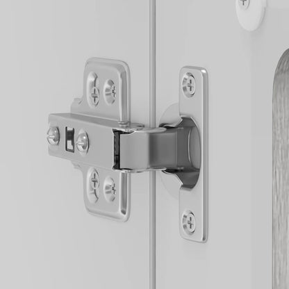 Køkken overskab med glaslåge Lucca Grey Sonoma træmateriale