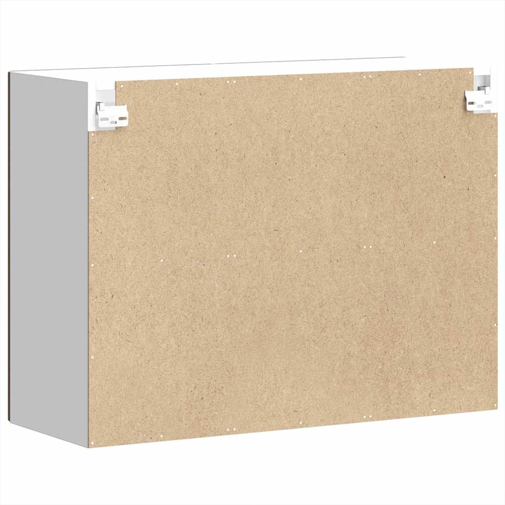 Køkken overskab med glaslåge Lucca Brown Oak look