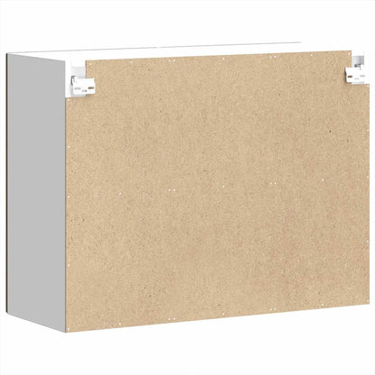 Køkken overskab med glaslåge Lucca Brown Oak look