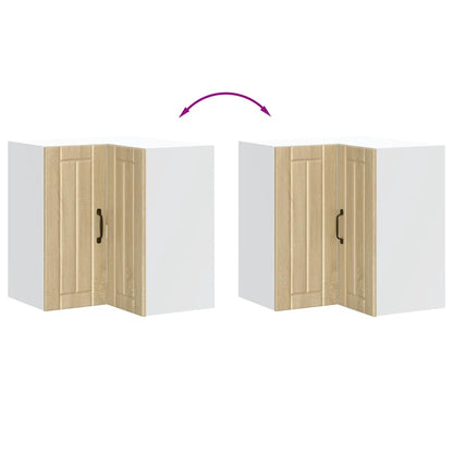 Küchen-Eckhängeschrank Lucca Sonoma-Eiche Holzwerkstoff