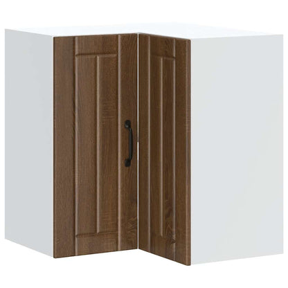 Küchen-Eckhängeschrank Lucca Braun Eichen-Optik Holzwerkstoff