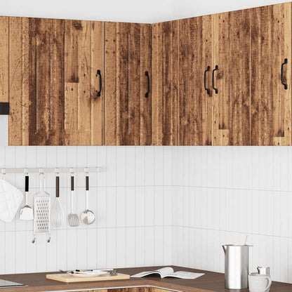 Køkken hjørne overskab Lucca gammelt træ look træmateriale