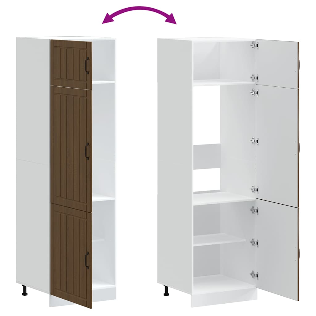 Køkkenskab Lucca Brown Oak Look Træmateriale