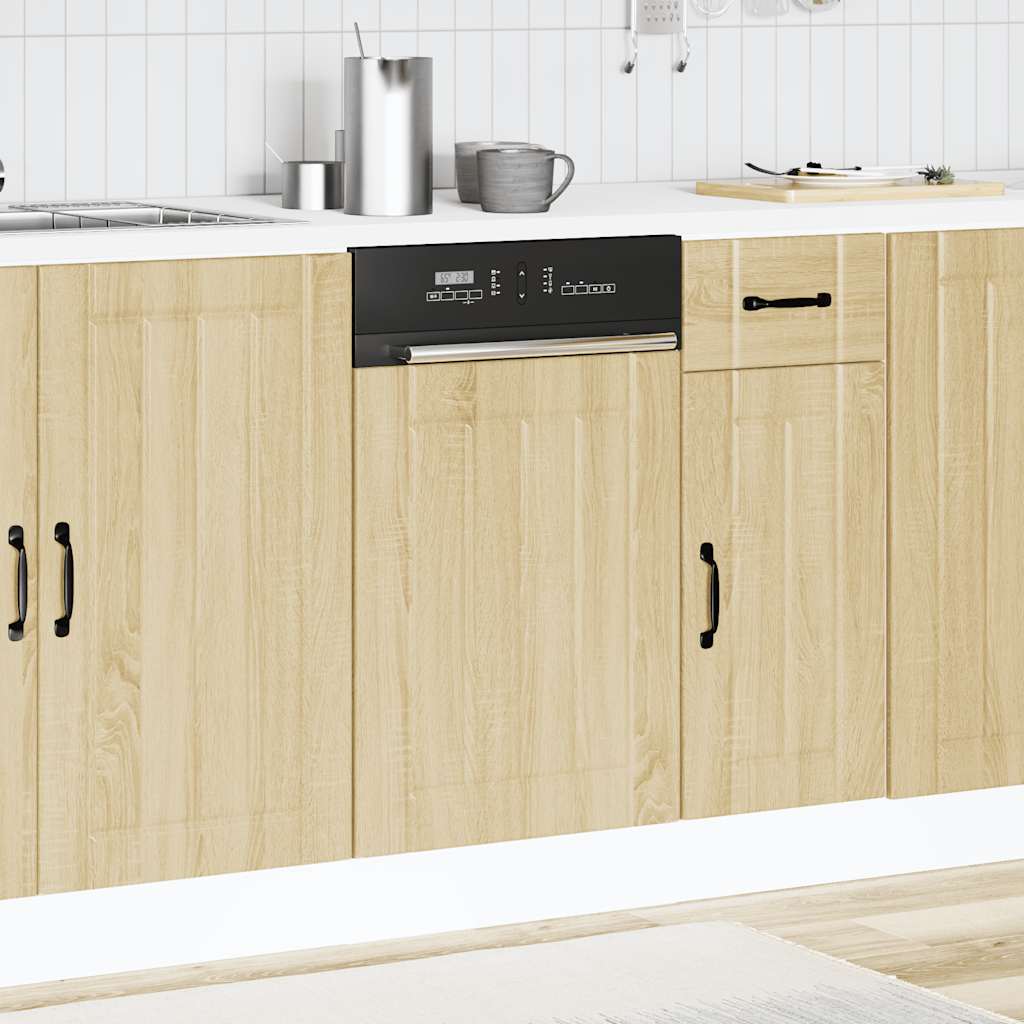 Opvaskemaskine panel Lucca Sonoma eg træ materiale