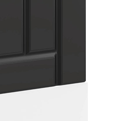 Opvaskemaskine panel Lucca Sort træmateriale